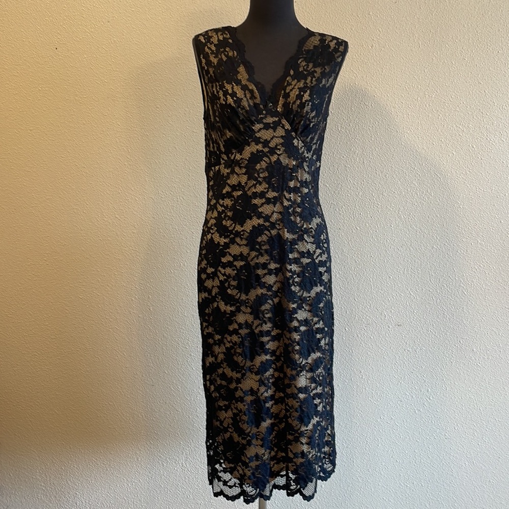 Black lace dress